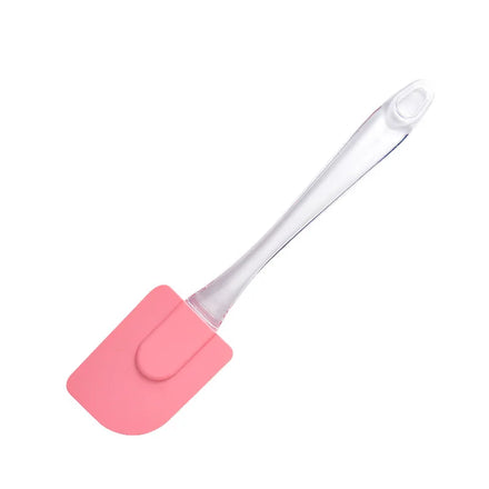 WEIMU Medium Silicone Cake Butter Cream Spatula with clear Handle for Baking