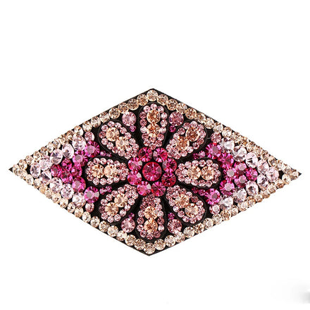 HX-203 Top Quality Hair Accessories Rhombus De'sign Hair Claw Clip Colorful Diamond Jaw Clip for Elegant Women