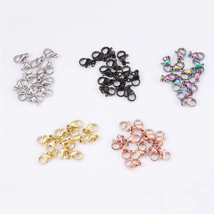 Good Quality Gold Plated Stainless Steel Jewelry Lobster Clasp for Necklace Bracelet Making CYG Brand Model Multi-Color Options