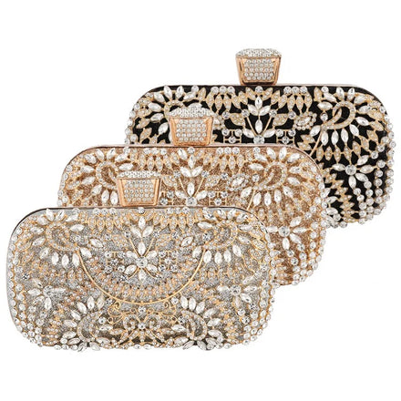 B011 Luxury Fashion Rhinestone Crystals Bling Women Handbag Evening Party Diamonds Handbags