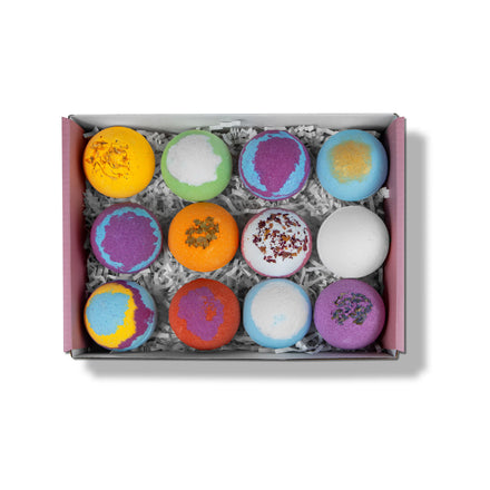 Luxury Bath Supplies Custom Shea Butter Dry Skin Moisturize Bath Bomb Circular Natural Bath Bomb Pack of 12