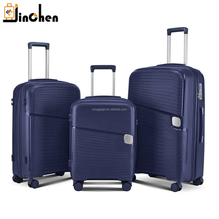 Cheap Price Factory Trolley Luggage Bags Travel PP Maletas 20 24 28 PP Luggage Set 3 Pieces Trolley Luggage Set Suitcase Set