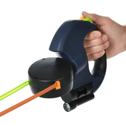 360 Degree Double Head Traction Rope Nylon Dog Universal Leash Automatic Retractable Outdoor Solid Walking Lead