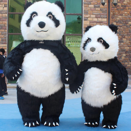 Funtoys Cute Character Mascot Wearable Panda Costumes Party Advertising Cosplay Plush Cartoon Costume Tall Customize Mascot