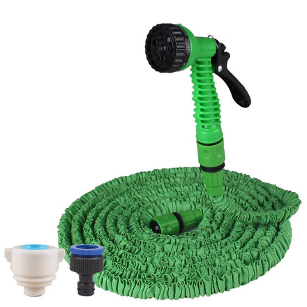 NQ SPORTS 100 Feet Garden Hose with Powerful Nozzle Car Wash Hose with Metal Hose Water Irrigation