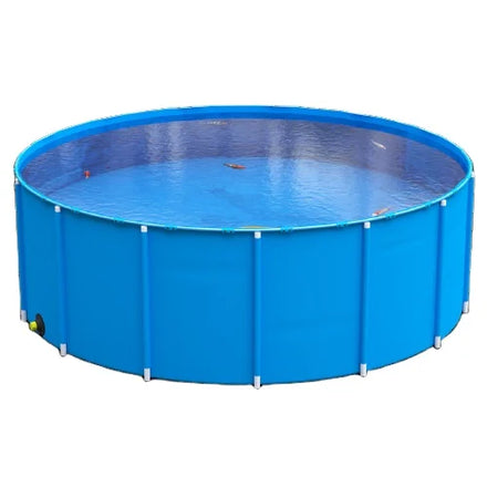 20000-Liter Blue PVC Indoor Fish Pond Tank Eco-Friendly Moveable Plastic Farming Aquarium Water Treatment Koi Accessories