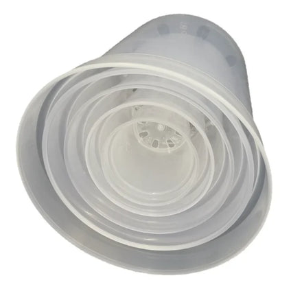 Factory Supply Eco-Friendly Transparent Plastic Orchid Flower Pots with Holes Different Sizes for Garden Plant Growing