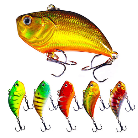 Fast Shipping Newup Wholesale 54mm 13G VIB Fishing Lure 3D Eyes Sinking Vibrating Fishing Lures Vib Lure Fishing