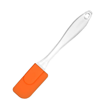 Candy Color 17.5cm Transparent Handle Small Silicone Scraper
