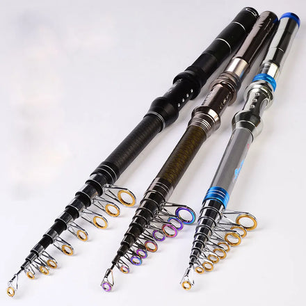 Factory Direct Carbon Fishing Rod Long Throwing 3 Colors 1.8m-3.0m Carbon Spinning Fishing Rod Baitcast Fishing Rod