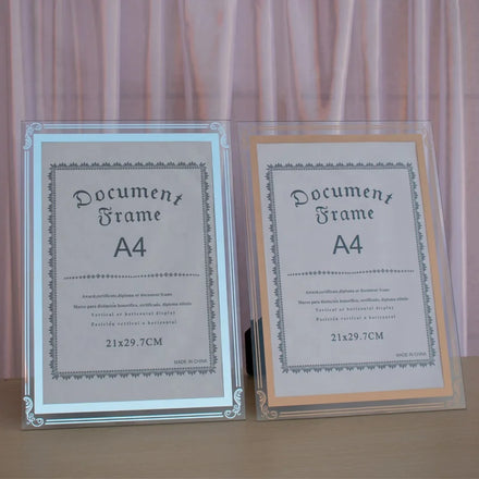 Luxury Crystal Glass Photo Frame Table 6-10 Inch/A4 Wedding Family Portrait Lace Framed Silk Screen Printing