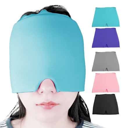 Migraine Ice Head Wrap Headache Relief Hat Migraine Relief Cap for Puffy Eyes Tension and Stress Relief