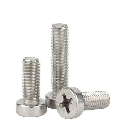 Cross Recessed 304 Stainless Steel GB822 Cup Head Mechanical Screw Metric & Inch Measurement System Cylindrical Screw