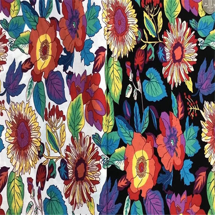 Amazing Floral Fashion Beauty Good Texture Cotton Printed Fabric for Women Clothes Table Cloth