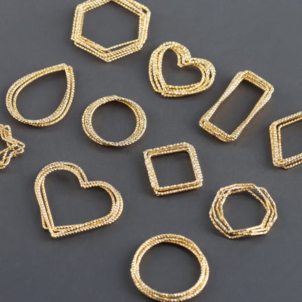MA22 10pcs/Lot 18K Gold Plated Copper Charms Nickel Free Jewelry Accessories for DIY Earrings Pass REACH for Making Findings