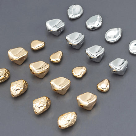 GUFEATHER MA21 6pcs/lot 18k Gold Plated Nickel-Free Copper Charms Pass REACH Certified DIY Necklace Bracelet Making Supplies Bag