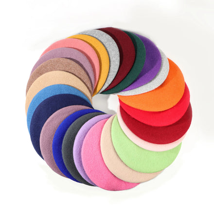 Custom Women's French Artist Summer Wool Beanie Beret Hats Breathable Vintage Plain Solid Color Elegant Character Outdoor Travel