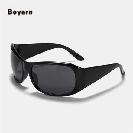 Boyarn Popular Women's Sunglasses Punk Unique Sports Sun Glasses Men Square Colorful Y2k Shades UV400