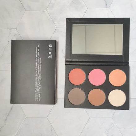 Vegan Makeup Vendor 20 Colors 2 in 1 High Pigment Contour Blush Palette Cruelty Free DIY 6 Pan Palette for Blush and Contour
