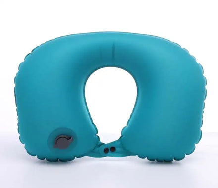 Best Rest & Sleep Travel Neck Pillow Inflatable Small U Shape Headrest Cushion for Comfortable Travel