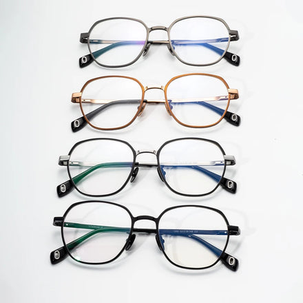 Japanese Ultra-light Pure Titanium Glasses Men Women Anti-blue Light Men Eyeglasses Frame