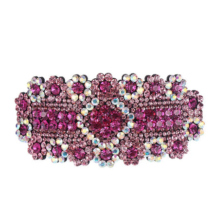 HX-216 Square Rhinestone Women Hairpin Multicolour Rhinestone Hair Clip Fashion Hair Accessory