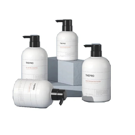 Large Capacity 300ml 500ml Hand Washing Liquid Bath Gel PET Plastic Shampoo Bottle Cream Packaging Container