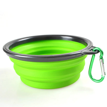 GMTPET Factory Wholesale Eco-Friendly Colorful Plastic Foldable Waterproof Solid Pattern Custom Logo Pet Dog Cat Travel Bowl