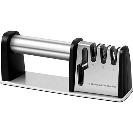 Wholesale 4 in 1 Handheld Stainless Steel Multifunctional Knife Sharpener for Kitchen