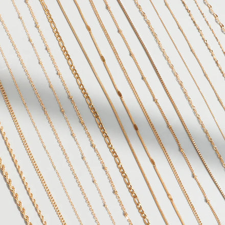 Fenny 18K Gold Plated Simple Multi-style Single Chain Necklace for Women Stainless Steel Jewelry Wholesale