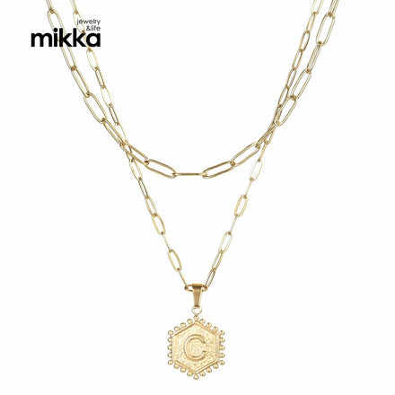 Hot Fashion Tiny Initial Necklace Fine Minimalist Jewelry Gold Plated Dainty Letter Necklace