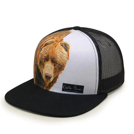 Custom 3D Embroidery 6 Panel Trucker Caps OEM Design Sublimation Print Mesh Outdoor Beach Hats