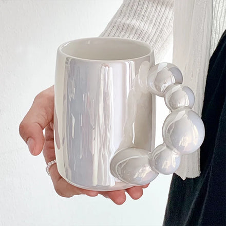 Large Capacity Home Bar Accessories Coffee Milk Mug with Handle Beer Decor Party Glass Drinking Cup Mug