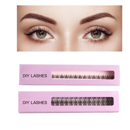 Newest DIY Cluster Eyelashes D Curl Volume Segmented Premade Fans Russian Thick Lash Extension Supplier