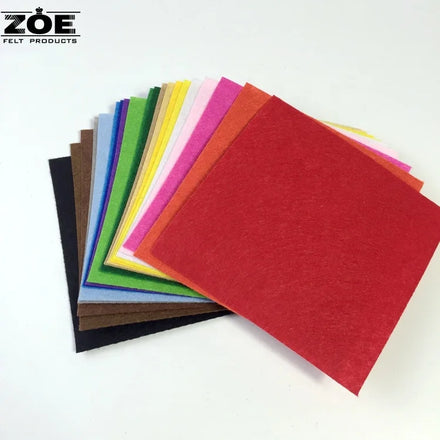 Multi Color Felt Sheet Customized Felt Material Sheet Pack Craft Polyester Felt Sheet Material