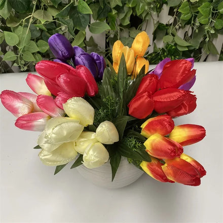 7 Tulip-like Bouquets Decoration Mariage Artificial Flowers Decorative