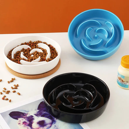 New Design Ceramic Pet Slow Food Bowl Pet Dog Bowl