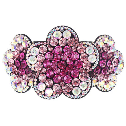 HX-215 Elegant Rhinestone Flower Hair Clip Ladies Vintage Crystal Headwear Fashion Spider Claw Clip Barrettes Hair Accessories