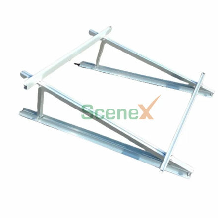 Simple Easy Installation Tilt Angle Adjustable Flat Roof Ground Mounting Solar Panel Ballasted Structure Aluminum 6005-T5
