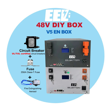 EEL 48V 16S V5 Server Rack DIY BOX Built-in Smart V2.0 Bluetooth BMS stackable type suit for 230/280/302Ah cells DIY Empty Box