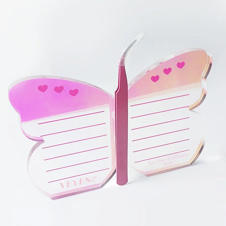 VEYES New Arrival Large Pink Lash Tile with Magnet Acrylic Palette for Mink & Silk Eyelash Extensions