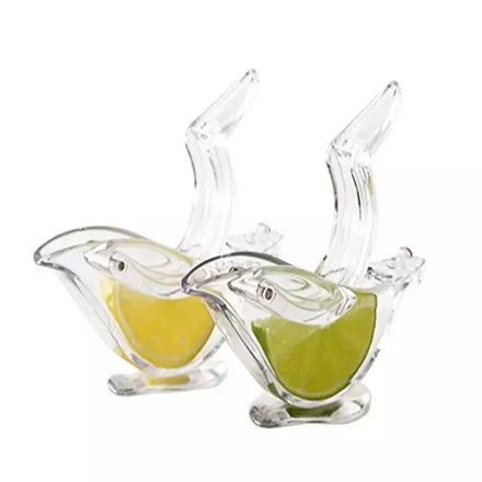 Hot Acrylic Crystal Manual Press Juicer Exprimidor De Limon Art Bird Lemon Squeezers
