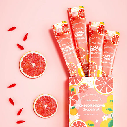 OEM ODM VEZE Portable Size Grapefruit Tender Cleanser Smoothing Skin Makeup Removal Liquid