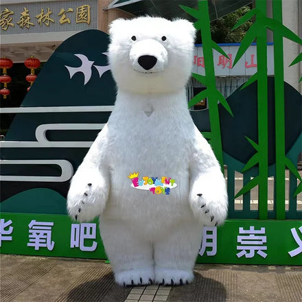 Inflatable Polar Bear Mascot Costume 2/2.6/3m Customized Animal Role-playing Mascot Adult Costume Carnival