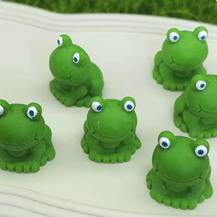 Mini Animals Frog Miniature Fairy Garden Micro Moss Landscape Diy Terrarium Accessories Figurine for Home Decor