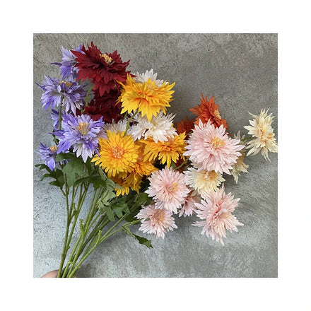 5 Fork Cloth Small Flame Decoration Mariage Artificial Flowers Decorative