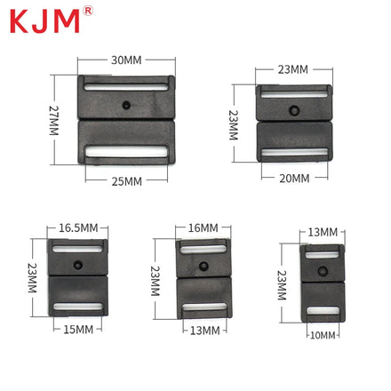 KJM Factory Black Pom Lanyard Accessory Webbing Nylon Connecting Detachable Safety Clip Lock Breakaway Lanyard Plastic Buckle