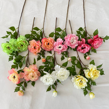 Wholesale Cheap Artificial Flowers Women Gifts 3 Head Coating Burnt Edge Peony