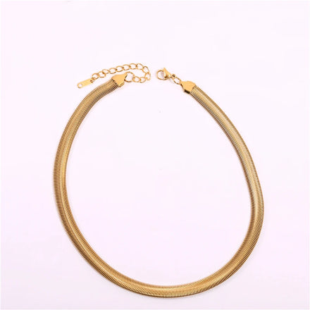 Fenny Tarnish Free Permanent Simple Basic Snake Chain Bracelet Trend for Women Waterproof Stainless Steel Jewelry Wholesale