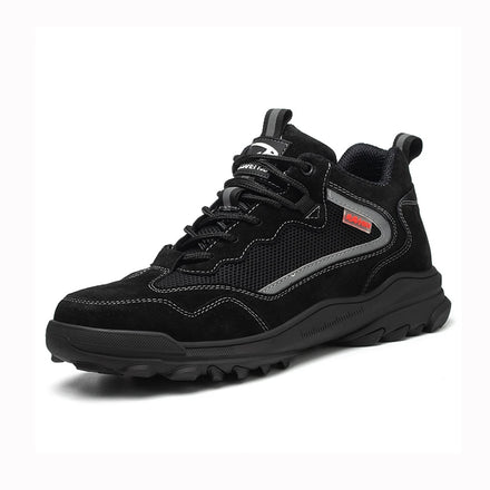 Hot Sale Black Safety Shoe Plastic Toe Insulated Sole Work Shoes Anti-slip Puncture Proof Industrial Men's Safety Shoe for Work